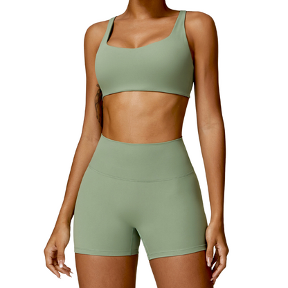 VITAL Pro Fitness Yoga Legging Short-Set für Damen